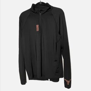 University of Texas Longhorns retro half zip pullover large with Texas spell out